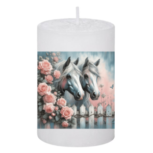 Κερί Vintage Horses 45, 5x7.5cm - αρωματικά κεριά