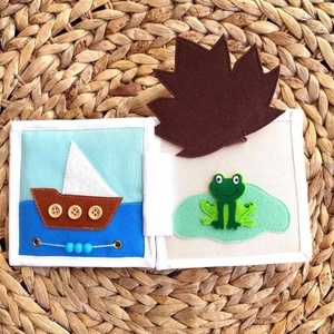 Happy pig - Quiet book 9x9 cm - προσωποποιημένα - 2