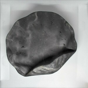 Διακοσμητικό Μπολ Μονόχρωμο Γκρι Γύψινο 17x15x6 - βάζα & μπολ, γύψος - 2