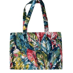 Τσάντα tote πολύχρωμη πλατιά - ύφασμα, ώμου, φλοράλ, all day, tote - 2
