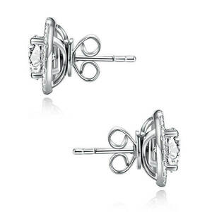 Σκουλαρίκια νυφικά - ασήμι, swarovski, καρφωτά, νυφικά - 2