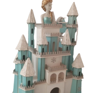 Ξύλινο κάστρο με θέμα την frozen - διακόσμηση βάπτισης