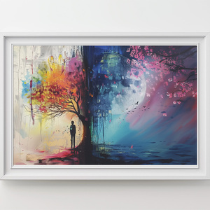Artistic Tree - πίνακες & κάδρα, αφίσες, DIY, πίνακες ζωγραφικής, σχέδια ζωγραφικής