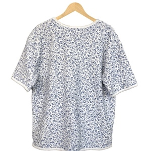 Σετ αντρικό μπλούζα-σορτς πετσετέ - λουλούδια - 3