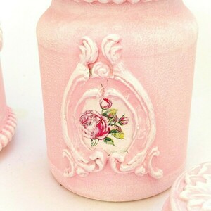 Γυάλινα διακοσμητικά βάζα ροζ με λουλούδια 18x27x11 - γυαλί, λουλούδια, οργάνωση & αποθήκευση, πεταλούδες - 3