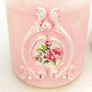 Γυάλινα διακοσμητικά βάζα ροζ με λουλούδια 18x27x11 - γυαλί, λουλούδια, οργάνωση & αποθήκευση, πεταλούδες - 5