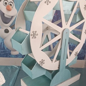 Στολισμός βάπτισης "Ρόδα Frozen" - διακόσμηση βάπτισης - 2