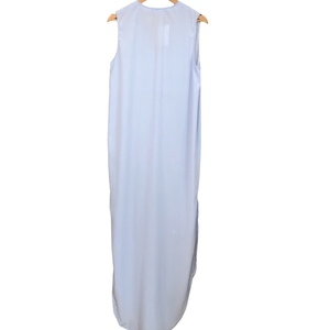 Φόρεμα σεμιζιέ γυναικείο σιελ - αμάνικο, συνθετικό - 2