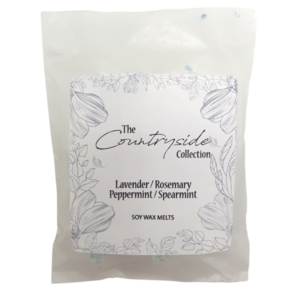 Lavender Rosemary Peppermint & Spearmint Λεβαντα Δεντρλιβανο Μεντα & Δυοσμος Wax Melts 40g - αρωματικά κεριά, waxmelts, vegan κεριά