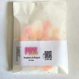 Strawberry & Rhubarb Φραουλα & Ραβεντι Wax Melts 40g - αρωματικά κεριά, waxmelts, vegan κεριά