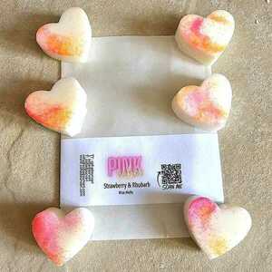 Strawberry & Rhubarb Φραουλα & Ραβεντι Wax Melts 40g - αρωματικά κεριά, waxmelts, vegan κεριά - 2