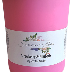 Φράουλα & Ραβεντι Φυτικό Κερί 170g Strawberry & Rhubarb Soy Candle - αρωματικά κεριά