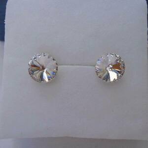 Σκουλαρίκια Swarovski Rivoli Crystal - ασήμι 925, swarovski, minimal, μικρά - 4