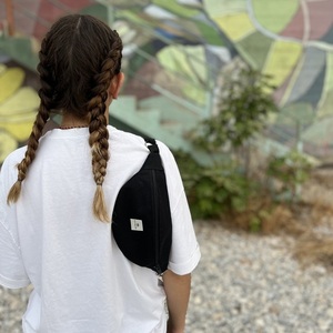 Mini banana crossbody bag - ύφασμα, χιαστί, all day, μικρές - 2