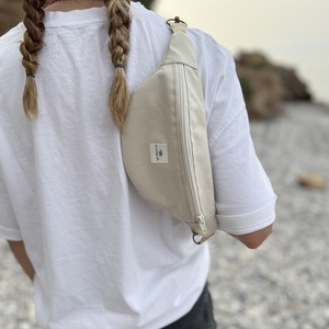 Mini banana crossbody bag - ύφασμα, χιαστί, all day, μικρές - 4