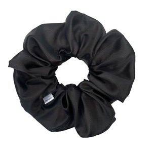 XXL σατέν scrunchie Μαύρο - ύφασμα, σατέν, λαστιχάκια μαλλιών, satin scrunchie
