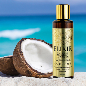 ELIXIR NATURAL SUNSCREEN OIL COCONUT FACE HAIR & BODY - 2