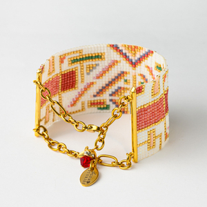 Miyuki Mirage Βραχιόλι | The Gem Stories Jewelry - γυαλί, ατσάλι, χεριού, αυξομειούμενα - 2
