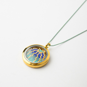 Miyuki Κολιέ | The Gem Stories Jewelry - γυαλί, κοχύλι, ατσάλι - 2