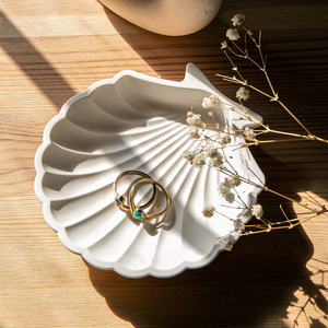 Seashell tray - ρητίνη, σπίτι, πιατάκια & δίσκοι - 3