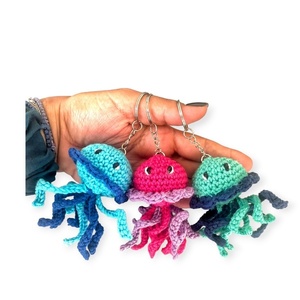 Amigurumi μπρελόκ τσουχτρα - βαμβακερό νήμα, amigurumi, ζευγάρια, σπιτιού