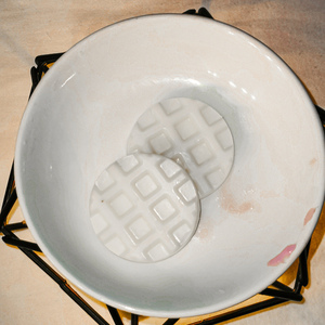 Waffle wax melts white - αρωματικά κεριά - 4