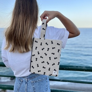Kitties pouch bag - ύφασμα, all day, χειρός, μικρές - 2