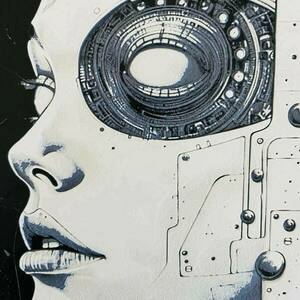 Τρισδιάστατος ανάγλυφος πίνακας "Bionic girl" - πίνακες & κάδρα, 3d, 3d κάδρο - 3