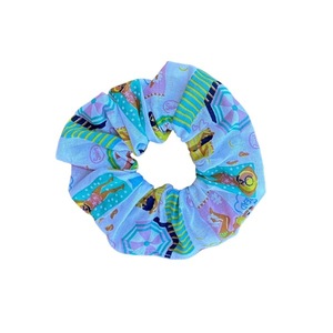 Scrunchie Παραλία - ύφασμα, παραλία, για τα μαλλιά, δώρα για γυναίκες, λαστιχάκια μαλλιών