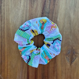 Scrunchie Παραλία - ύφασμα, παραλία, για τα μαλλιά, δώρα για γυναίκες, λαστιχάκια μαλλιών - 2