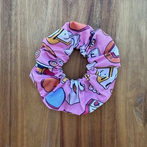 Scrunchie 90’s - ύφασμα, για τα μαλλιά, δώρα για γυναίκες, λαστιχάκια μαλλιών, αξεσουάρ μαλλιών - 2