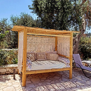 Macrame curtain για εσωτερική και εξωτερική διακοσμηση - μακραμέ