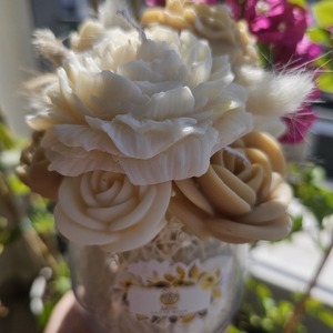 Boho candle flowers - boho - 3