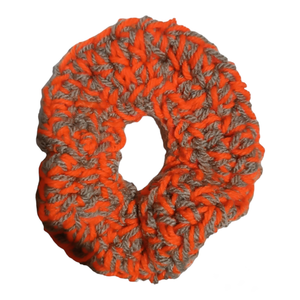 Handmade πλεκτά scrunchies - νήμα, λαστιχάκια μαλλιών - 3