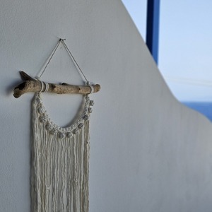 Boho μακραμέ διακοσμητικό τοίχου 36x76cm (085) - μακραμέ, minimal, boho, διακοσμητικά, 100% βαμβακερό - 3