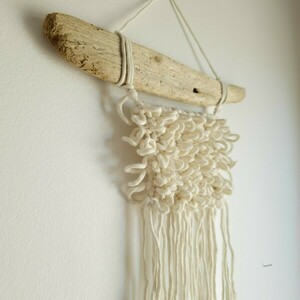 Boho μακραμέ διακοσμητικό τοίχου 30x45cm (086) - μακραμέ, minimal, boho, διακοσμητικά, 100% βαμβακερό - 4
