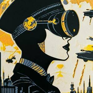 Τρισδιάστατος πίνακας "Retrofuturistic War" - πίνακες & κάδρα, 3d, 3d κάδρο - 3