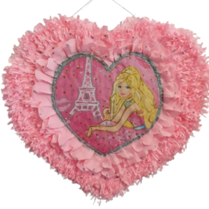 Χειροποίητη πινιάτα καρδιά Barbie 50*15 2023 - κορίτσι, πριγκίπισσα, πινιάτες