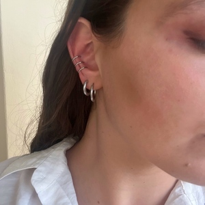 Τριπλό minimal ear cuff - minimal, μικρά, ατσάλι, αυξομειούμενα - 2