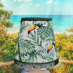 Φωτιστικό οροφής tropical tucan Βελουδο Διαστάσεις 40*35*20 Ε27 - οροφής