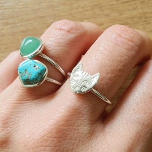 Δαχτυλίδι Γάτα απο Ασήμι 925 , Crazy Cat Lady Ring - ασήμι, γάτα, minimal, σταθερά, δώρα γενεθλίων - 4