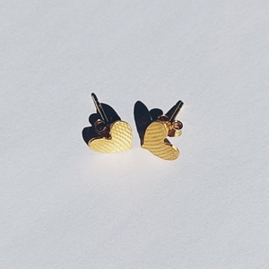 litlle heart gold_ - ασήμι, επιχρυσωμένα, καρδιά, καρφωτά, κοσμήματα