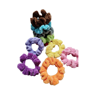 Χειροποίητα πλεκτά scrunchies Σετ 2 τεμαχίων - λαστιχάκι, για τα μαλλιά