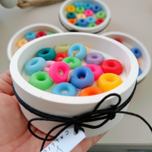 Τσιμεντένιο μπωλ με κερί σόγιας Cereal Bowl Candle - αρωματικά κεριά, κερί σόγιας, soy candle - 2
