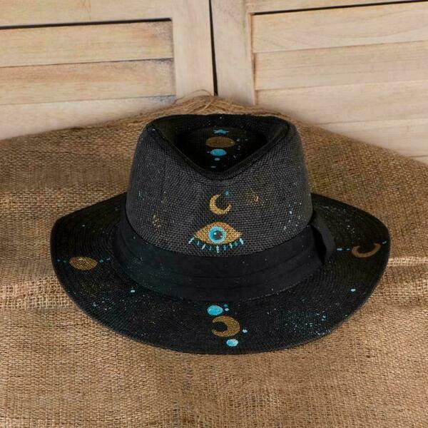 Santorini Hat - ψάθινα