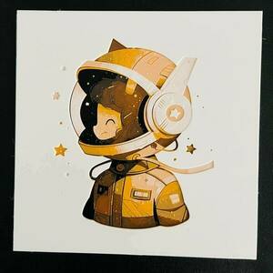 Τρισδιάστατος πίνακας "Smiling-Astronaut" - πίνακες & κάδρα, δώρα για παιδιά, 3d κάδρο, διακοσμητικό παιδικού δωματίου - 2