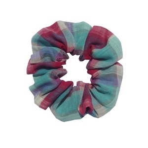 Λαστιχάκι για τα μαλλιά Scrunchie - πολύχρωμο - ύφασμα, χειροποίητα, παραλία, απαραίτητα καλοκαιρινά αξεσουάρ, λαστιχάκια μαλλιών