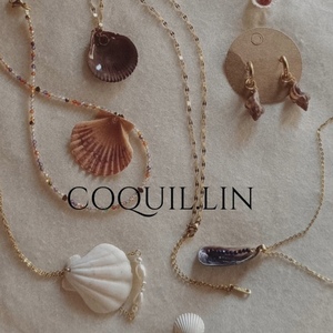 LINEN seashell| μενταγιόν από φυσικό κοχύλι & μαργαριτάρια - μαργαριτάρι, επιχρυσωμένα, κοχύλι, ατσάλι - 3