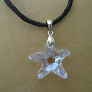 Κολιέ Swarovski Starfish Moonlight - ασήμι 925, αστέρι, swarovski, δώρα για γυναίκες - 5
