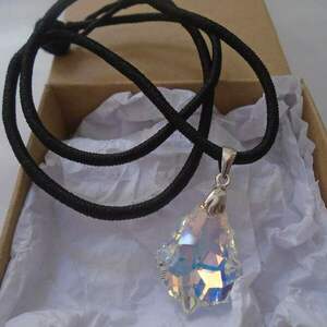 Κολιέ Swarovski Baroque Crystal Aurore Boreale - ασήμι 925 - 3